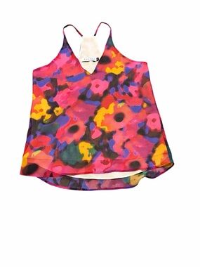 Askari multicolor floral print tank size S